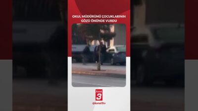 Denizli’nin Merkezefendi ilçesinde üç çocuğunu okula götürmek için arabasına bineceği