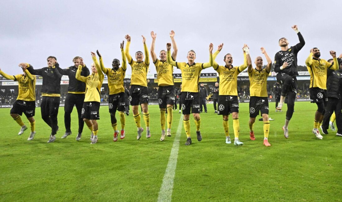 1500 nüfuslu köy takımı Mjallby, Göteborg’u 2-1 yenerek İsveç Ligi’nde