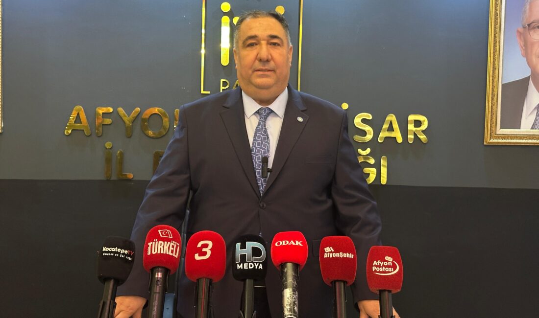 İYİ Parti Afyonkarahisar İl Başkanlığı tarafından düzenlenen haftalık basın toplantısında