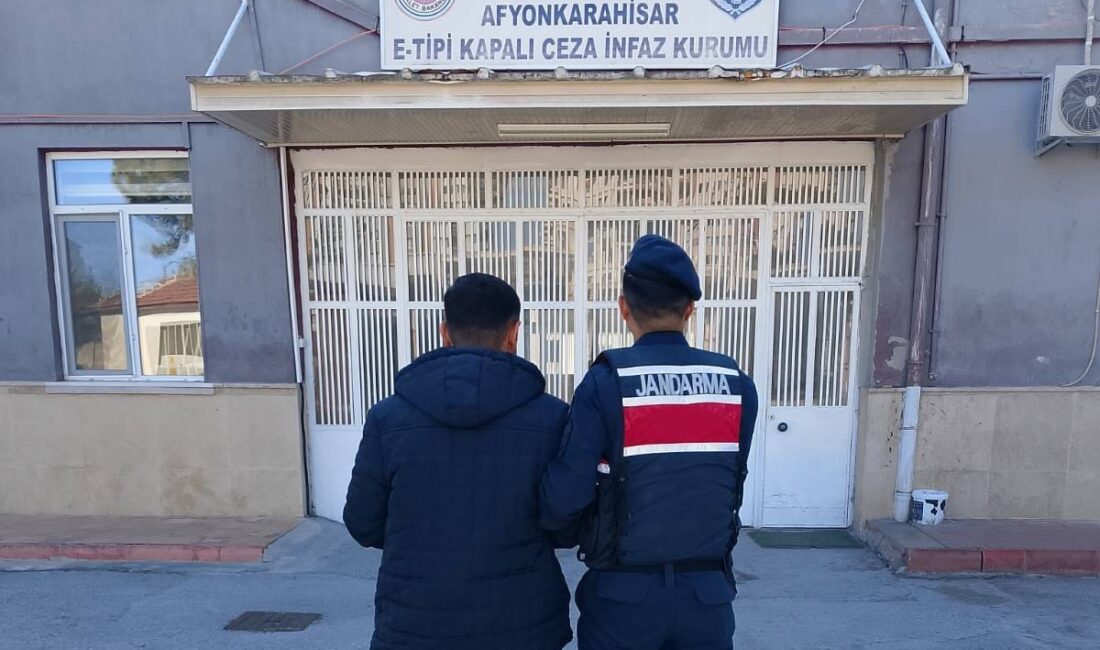 Afyonkarahisar İl Jandarma Komutanlığı tarafından yürütülen çalışmalar kapsamında, hakkında kasten