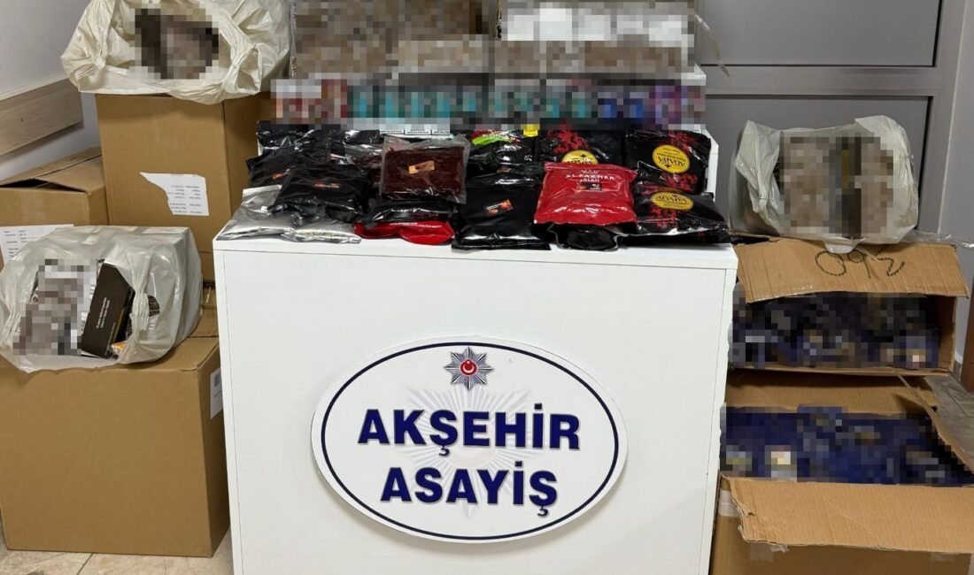 Konya’nın Akşehir İlçe Emniyet Müdürlüğü ekipleri piyasa değeri 300 bin