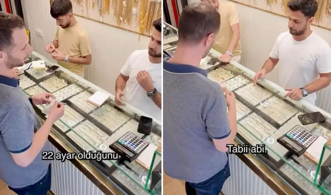 Kapalıçarşı'da altınlarını bozmak isteyen vatandaş, kuyumcudan 14 ayar denilerek değerinin