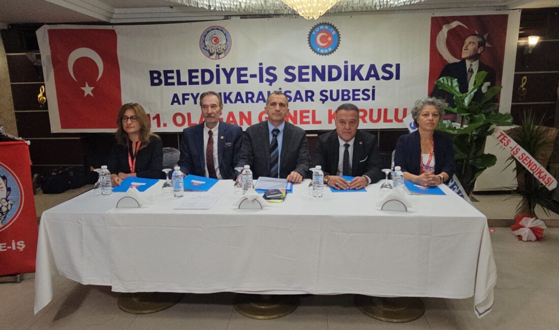 Belediye İş Sendikası Afyonkarahisar Şubesi 11. Olağan Genel Kurulu Yapıldı: Mehmet Selman Yeniden Başkan Belediye İş Sendikası Afyonkarahisar Şubesi’nin 11. Olağan Genel Kurulu kent