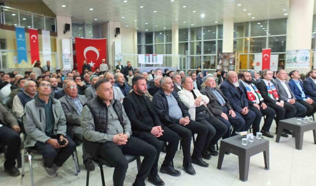 Dinar’da ‘İlk Kıblemiz Mescid-i Aksa, Kudüs Bilinci ve Filistin Davası” konulu konferans Afyonkarahisar Dinar İlçe Müftülüğü tarafından Ünal Kılıç İlim ve Kültür