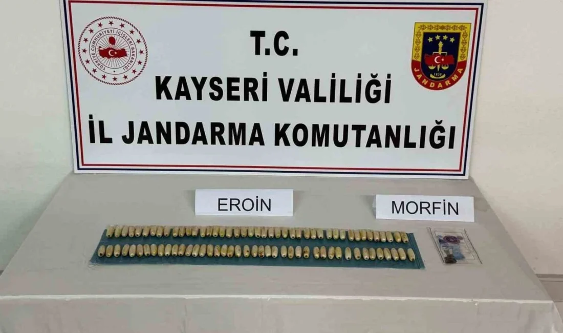 Kayseri'de uyuşturucu operasyonunda yakalanan İran uyruklu şüphelinin midesinde ve bağırsaklarında