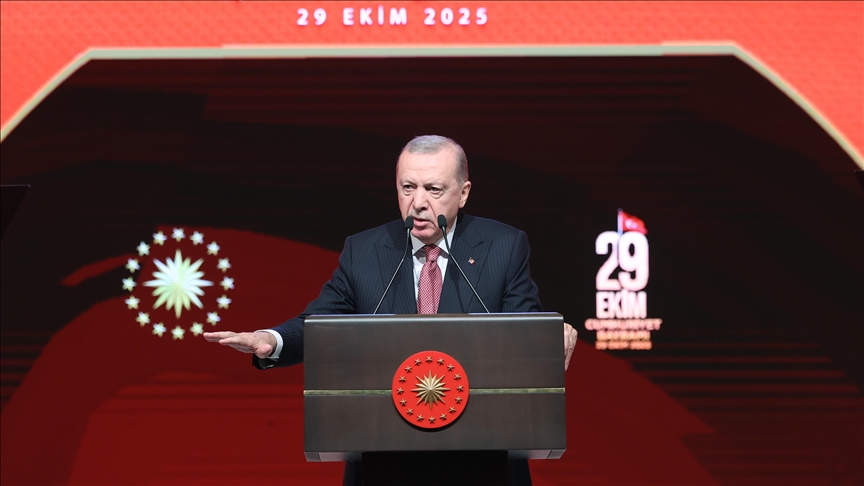 Cumhurbaşkanı Recep Tayyip Erdoğan, Beştepe’de düzenlenen 29 Ekim özel programında