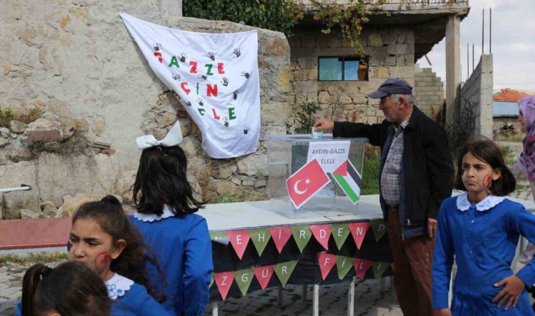Afyon’da köy okulunda Gazze için anlamlı etkinlik Afyonkarahisar’ın Şuhut ilçesine bağlı Aydın Köyü İlkokulu’nda, Milli Eğitim Bakanlığı’nın