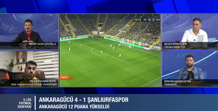 Kanal 3 ekranlarının sevilen 2.lig programı 2.Lig Futbol Dosyası’nda konuk