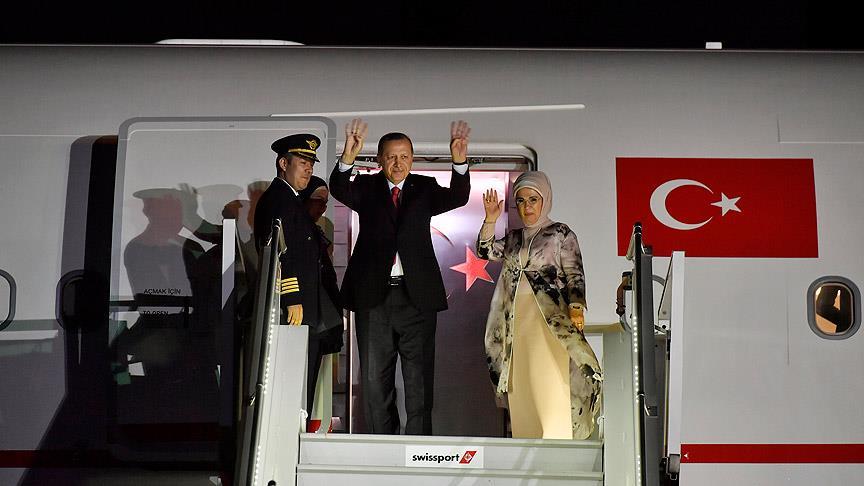 Cumhurbaşkanı Erdoğan yurda döndü Cumhurbaşkanı Recep Tayyip Erdoğan, Kuveyt, Katar ve Umman'ı kapsayan Körfez