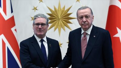 Cumhurbaşkanı Recep Tayyip Erdoğan ve Britanya Başbakanı Keir Starmer ortak