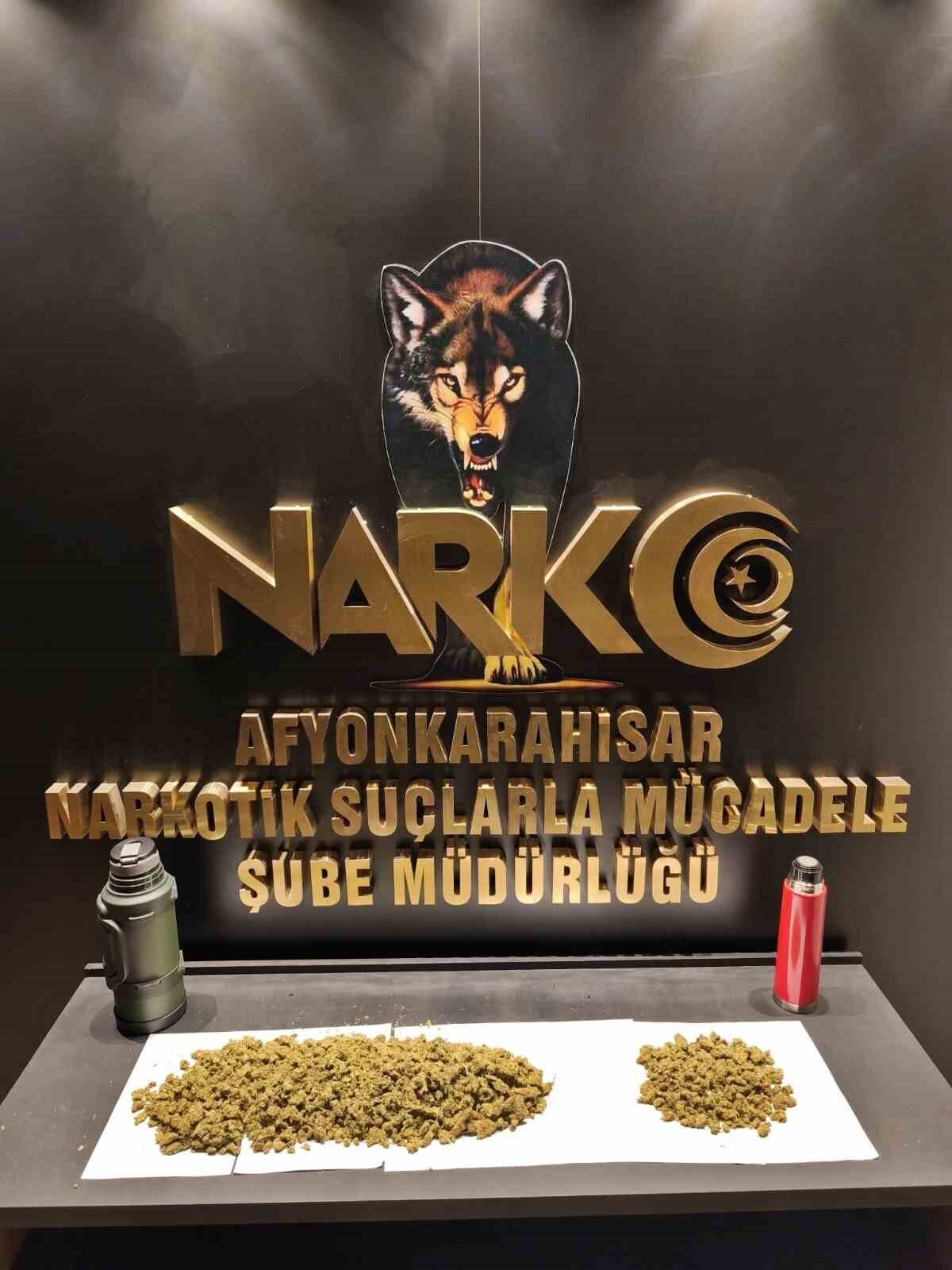 Afyonkarahisar’da polis tarafından 600 gram uyuşturucu madde ele geçirildi.
