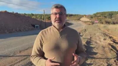 AK Parti Afyonkarahisar Milletvekili Ali Özkaya, Banaz–Hocalar–Sandıklı Karayolu üzerinde yürütülen