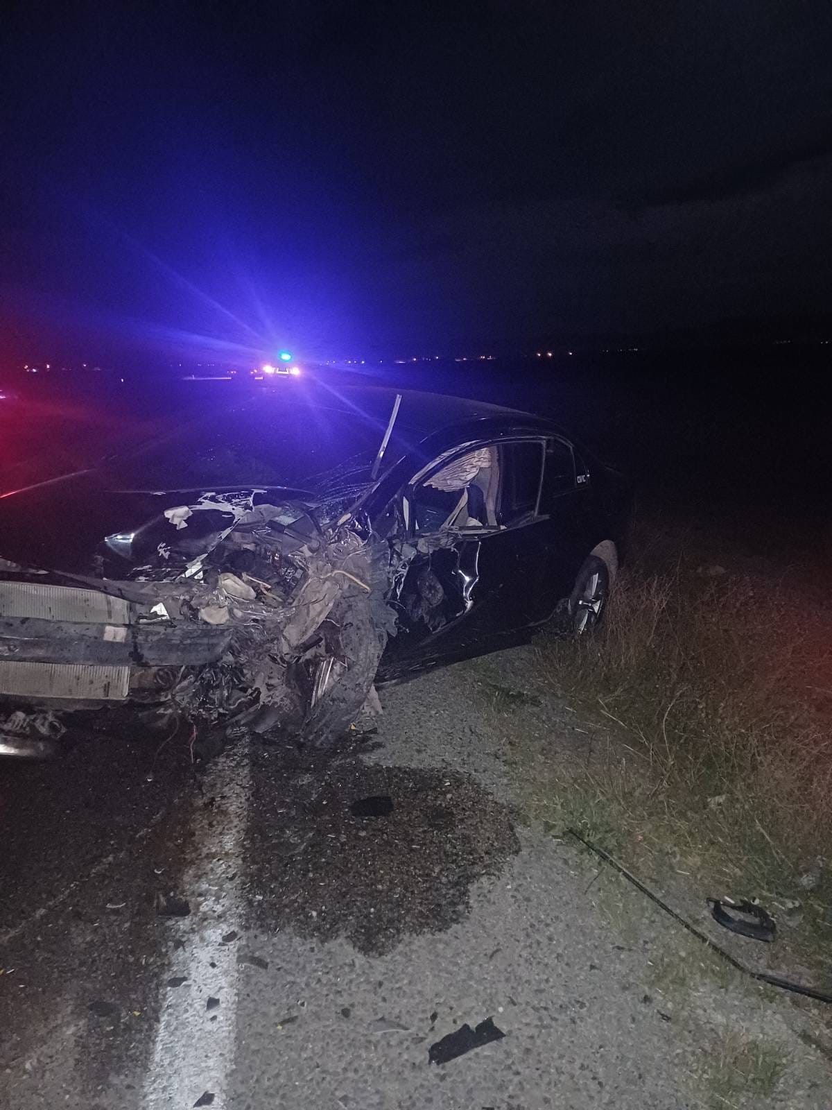 Afyonkarahisar'da ticari taksi ile otomobilin çarpıştığı trafik kazasında bir çocuk