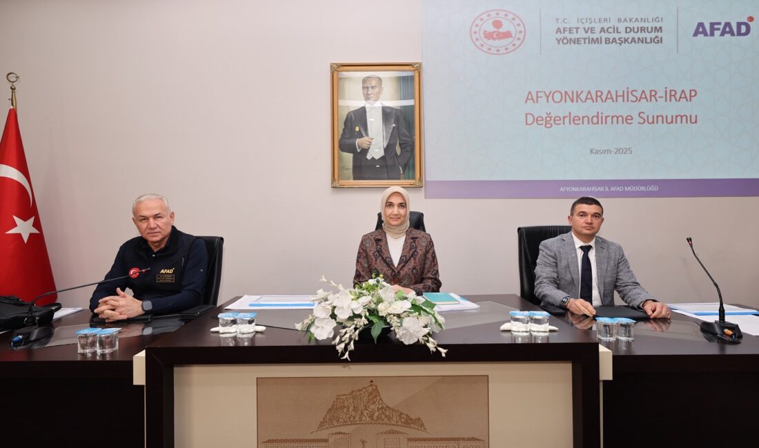 Afyonkarahisar’da İl Afet Risk Azaltma Planı (İRAP) kapsamında yürütülen çalışmalar,