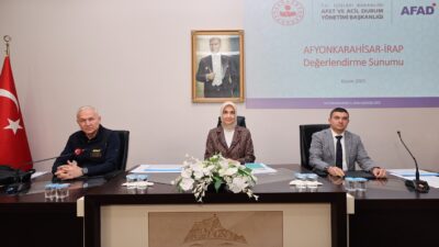 Afyonkarahisar’da İl Afet Risk Azaltma Planı (İRAP) kapsamında yürütülen çalışmalar,