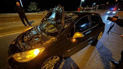 Rize'de bir gence, arkadaşlarının halı saha maçını izlemek için gittiği