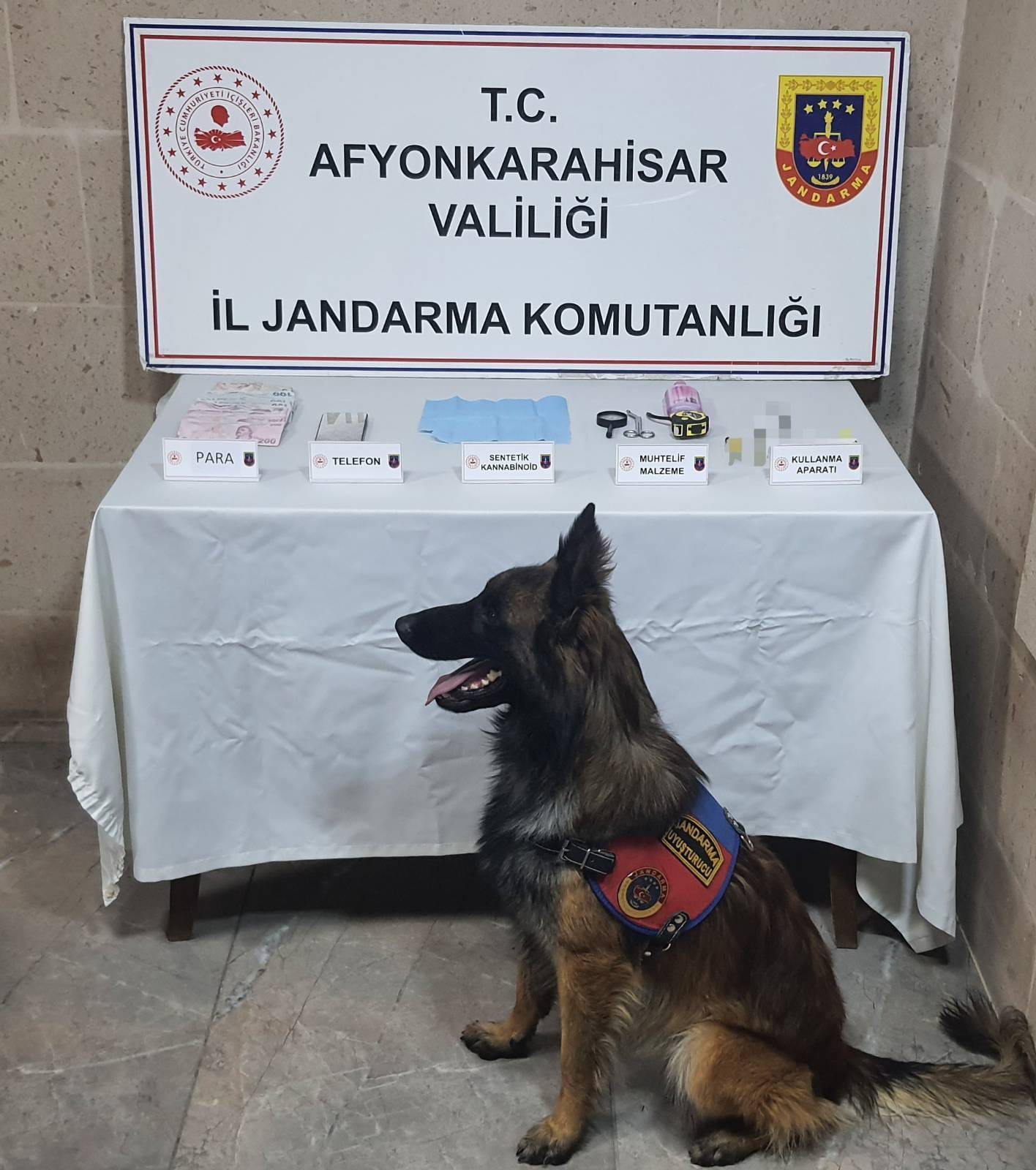 Afyonkarahisar İl Jandarma Komutanlığı ekipleri, İhsaniye ilçesinde adli makamlardan alınan