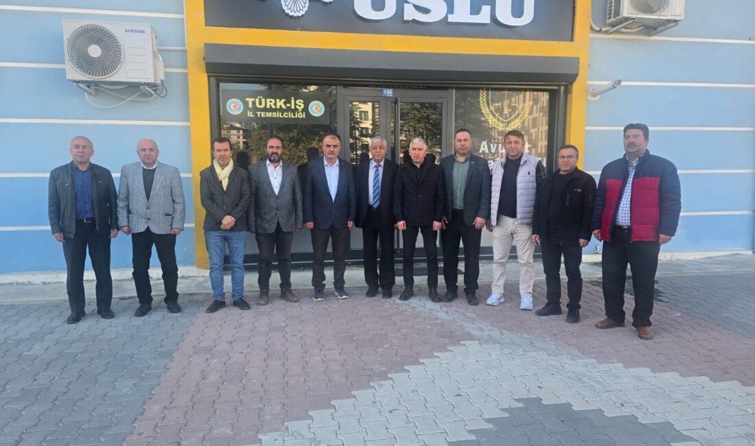 Anadolu Basın Birliği Afyonkarahisar Şube yönetimi, Türk-İş il başkanlığını ziyaret