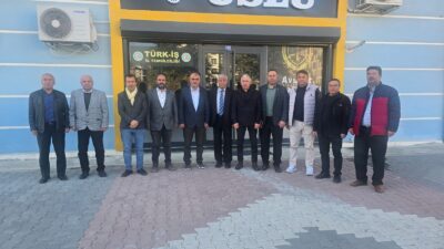 Anadolu Basın Birliği Afyonkarahisar Şube yönetimi, Türk-İş il başkanlığını ziyaret