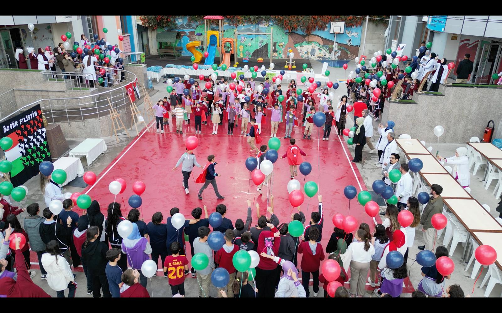 Afyonkarahisar Nar Tanesi Koleji, Gazze’de yaşanan insani drama duyarsız kalmayarak