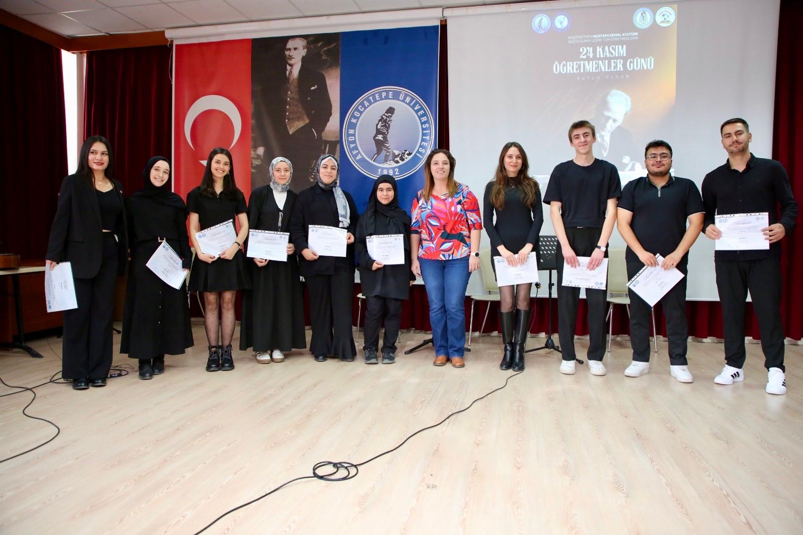 Afyon Kocatepe Üniversitesi (AKÜ) Eğitim Fakültesinde “24 Kasım Öğretmenler Günü