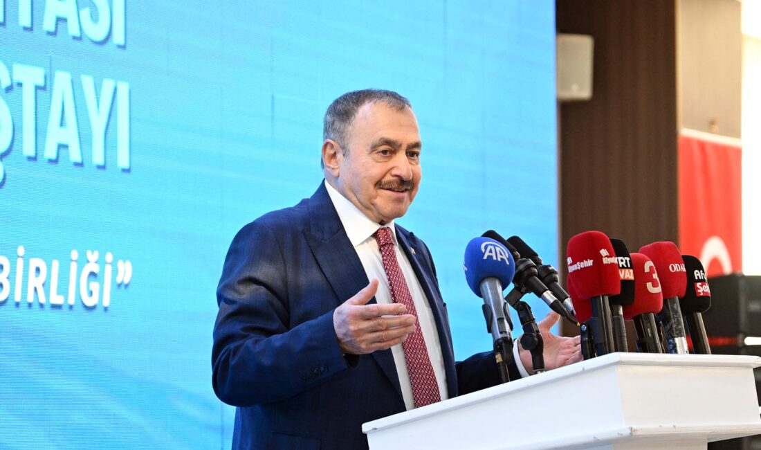 Afyonkarahisar’da düzenlenen Türk Dünyası 1. Su Çalıştayı’nın açılışında konuşan eski