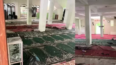 Endonezya'da okul kompleksinin içindeki bir camide, cuma namazı sırasında patlama