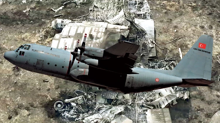 Milli Savunma Bakanlığı, Azerbaycan-Gürcistan sınırında düşen C-130 askeri kargo uçağının