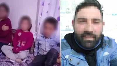 Afyonkarahisar’ın İhsaniye ilçesinde, Murat M. adlı baba, 4 küçük çocuğunu