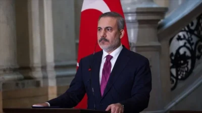 29 Kasım Filistin Halkıyla Uluslararası Dayanışma Günü kapsamında açıklama yapan