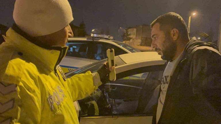 Kayseri'de Trafik ekiplerinin yaptığı uygulamada 1.52 promil alkollü çıkan sürücüye
