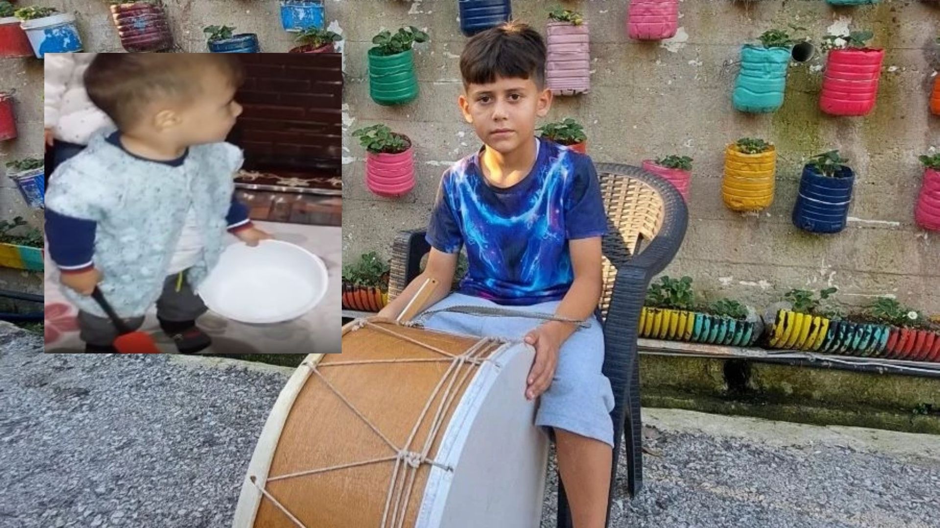 Henüz 9 yaşında olan Eymen İnce, küçük yaşlarda keşfettiği davul