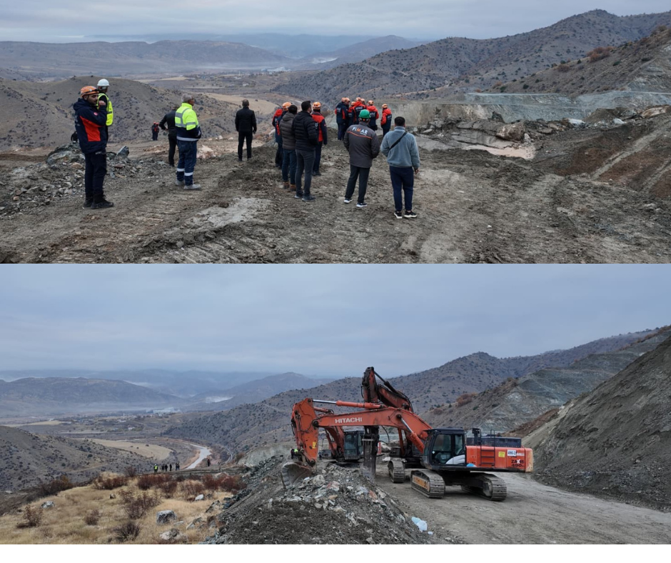 Sivas’ın Divriği ilçesinde bir maden ocağında göçük meydana geldi. Toprak