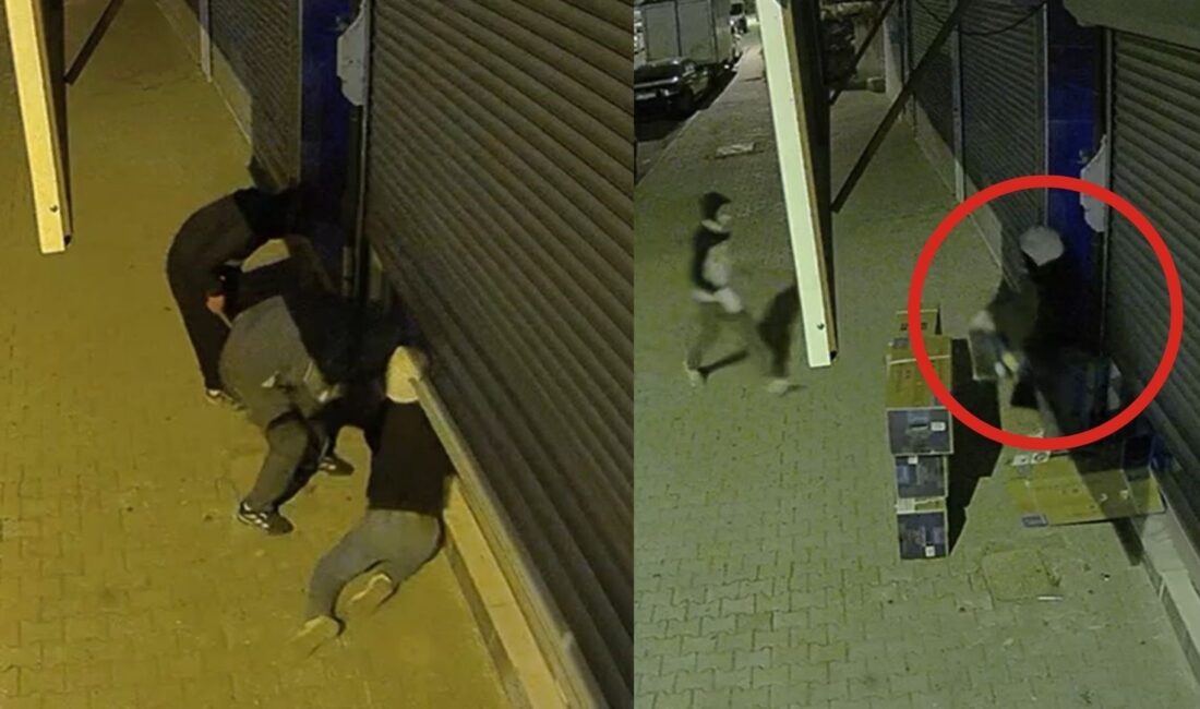 İstanbul Başakşehir’de 5 kişilik bir grup, Altınşehir Mahallesi’ndeki bir işletmeden