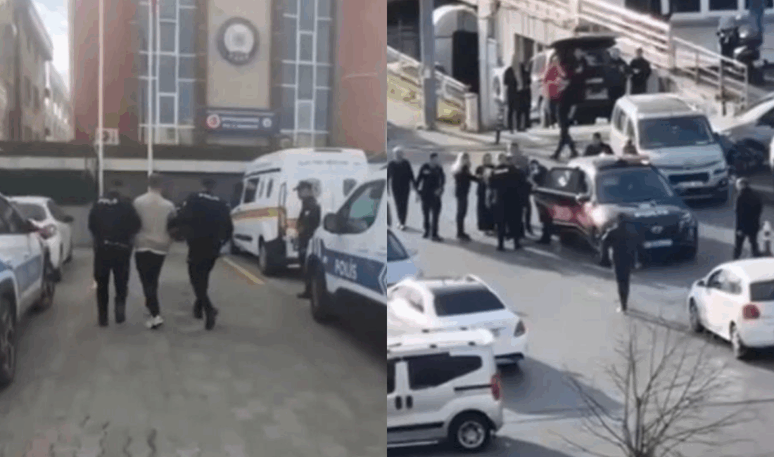 İstanbul Büyükçekmece Adliyesi ek binası önünde, görülen boşanma davası sonrasında