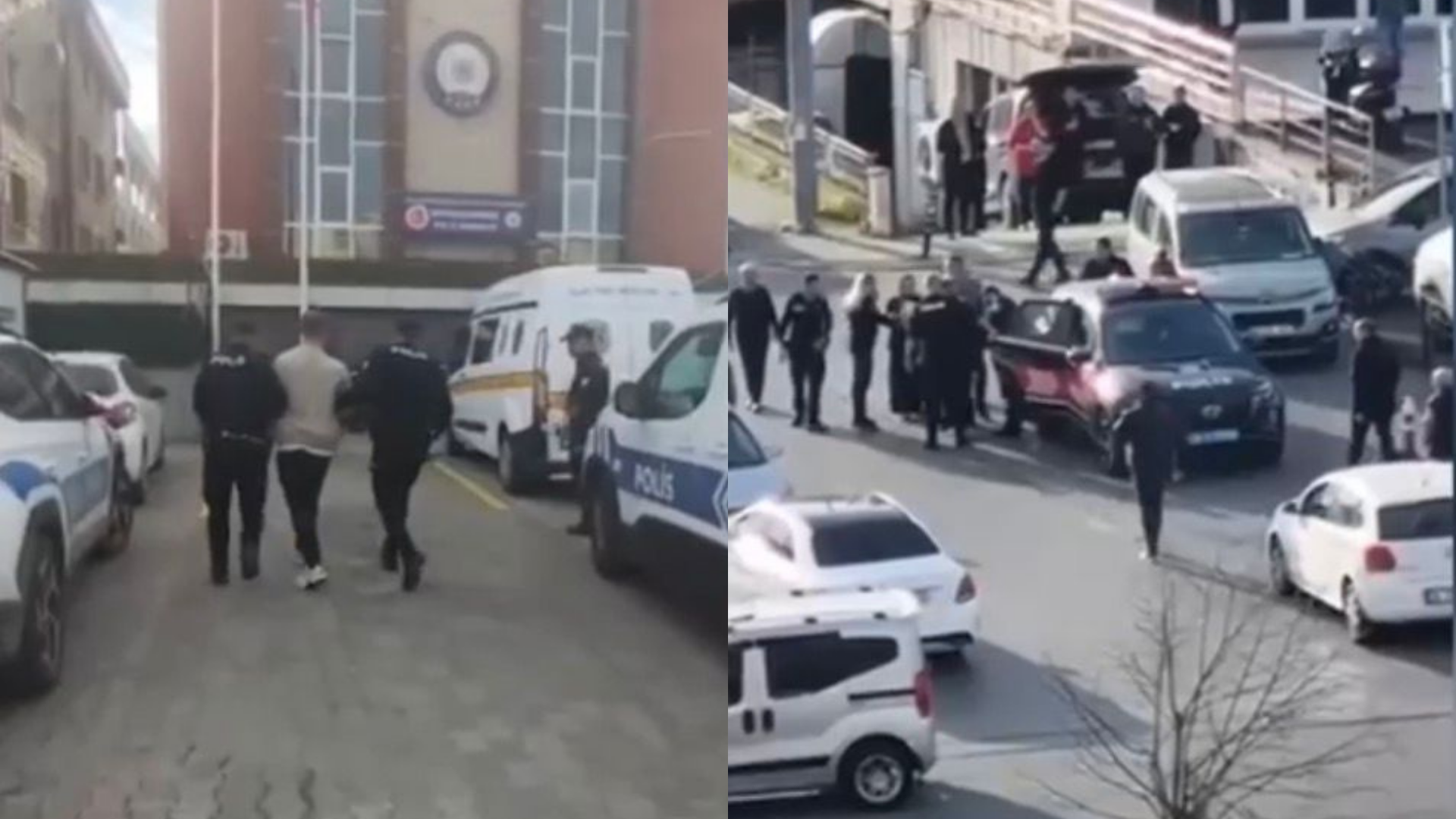 İstanbul Büyükçekmece Adliyesi ek binası önünde, görülen boşanma davası sonrasında