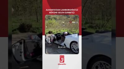Almanya’dan Lamborghini ile köyüne gelen gurbetçi: “Memleketin biraz tozunu attıralım