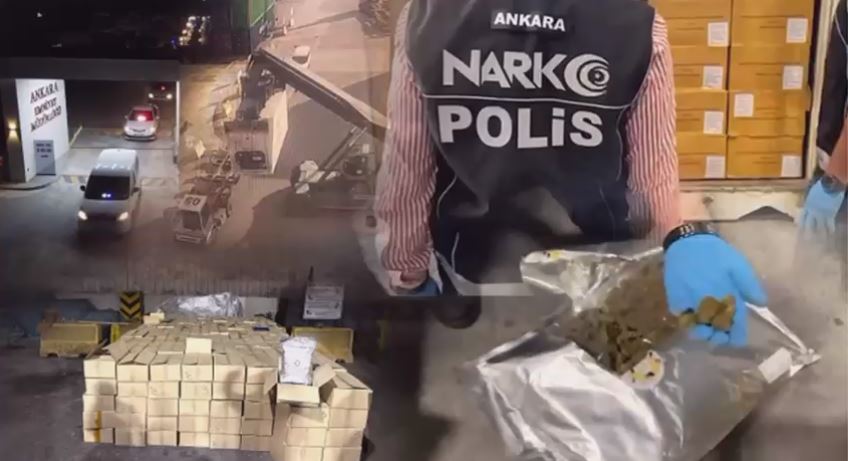 Narkotik ekiplerinin koordineli operasyonunda 1 ton 508 kilo skunk ele