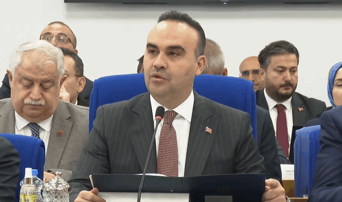 Teknoloji ve Sanayi Bakanı Mehmet Fatih Kacır, TBMM’de yaptığı açıklamada