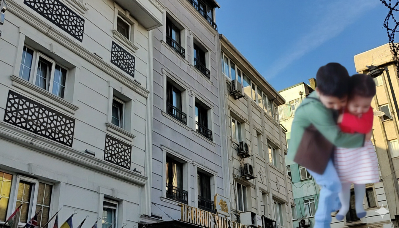 Almanya’dan İstanbul’a gelen dört kişilik aile midye ve kumpir yedikten