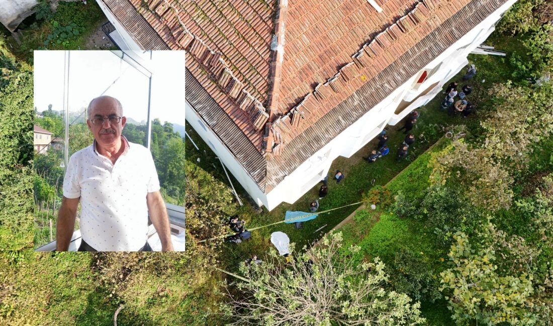 Trabzon’da tamiratını yaptığı binanın çatı katından düşen inşaat ustası Sefer