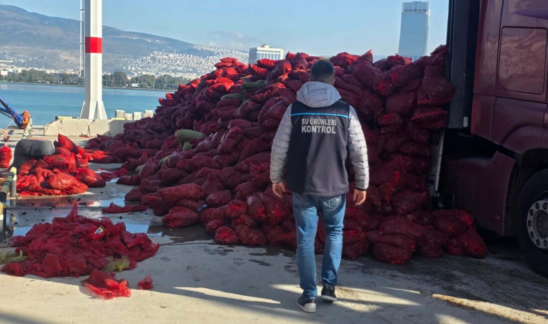 İzmir'de yasa dışı avlanan 27 ton kara midye, Tarım ve