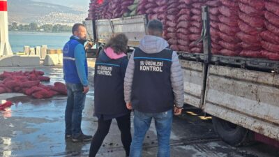 İzmir’e belgesiz sokulmak istenen 27 ton kara midye, ekiplerin eş