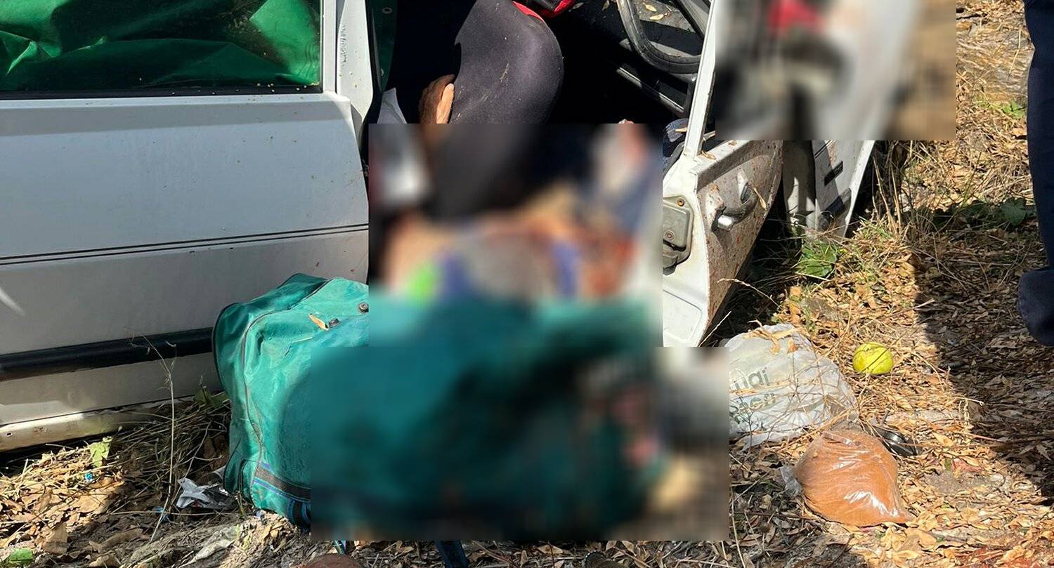 Manisa'nın Kula ilçesinde meydana gelen trafik kazasında yoldan çıkarak takla