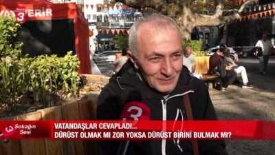 Kanal 3Çar, Kasım 12, 2025 5:30pmURL:Embed:Sokağın Sesi bu bölümde soruyor: