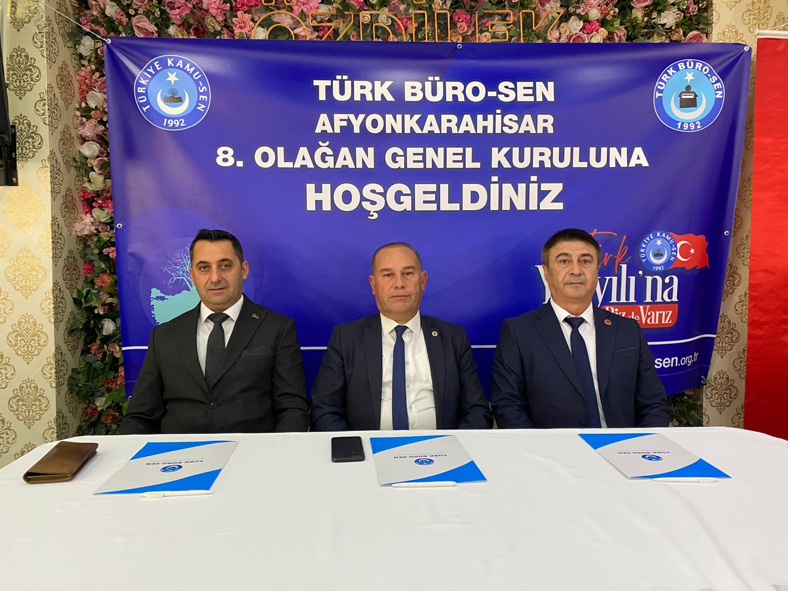 Türk Büro-Sen Afyonkarahisar Şubesi’nin 8. Olağan Genel Kurulu, bir Uygulama