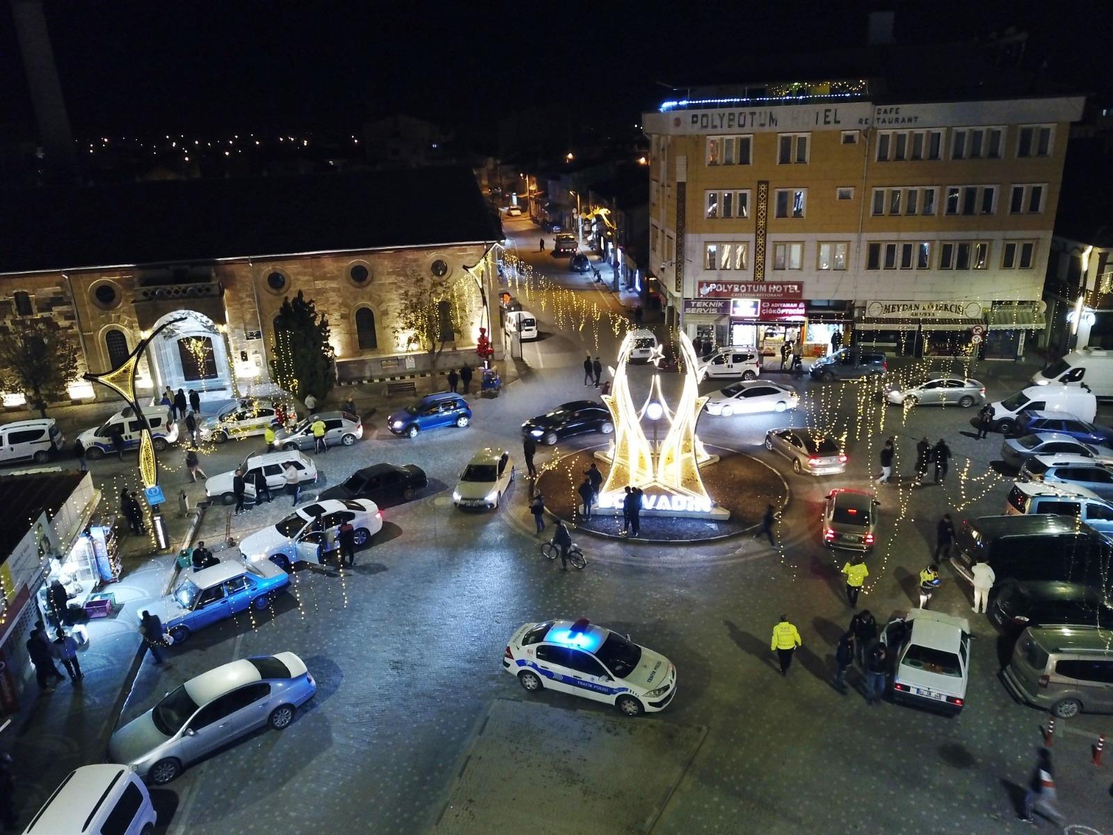 Düzenlenen geniş kapsamlı huzur uygulamasında 562 kişi ve 132 araç