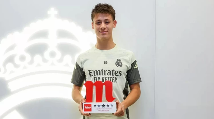 Arda Güler, Real Madrid'de Ekim ayının oyuncusu seçildi.