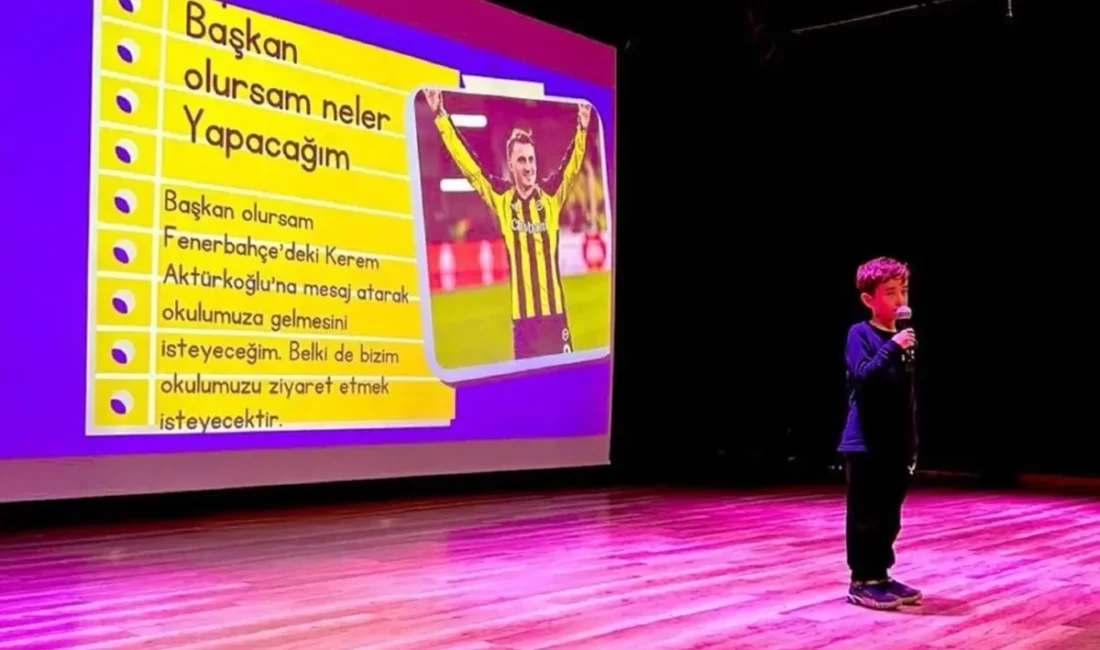 Fenerbahçeli Kerem Aktürkoğlu’ndan minik taraftara jest Fenerbahçeli milli futbolcu Kerem Aktürkoğlu, okul başkanlığı seçimini kazanan 8