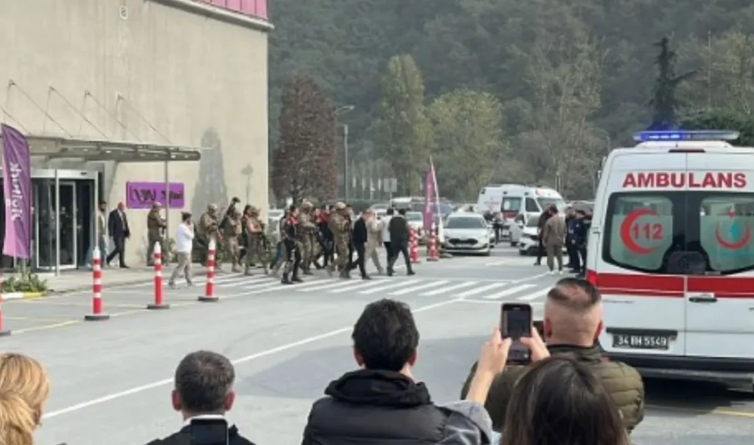 Sarıyer Ayazağa’da bulunan beIN Sports binasında elinde silah olduğu fark